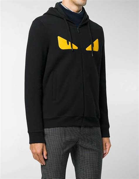 fendi monster yellow eyes bug|fendi monster eyes hoodie.